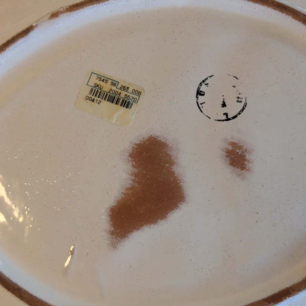Ceramic fish platter